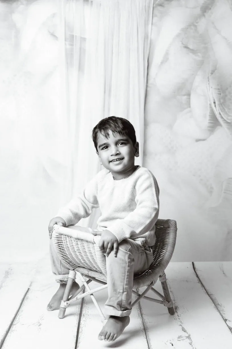 Black and white family photograph 7